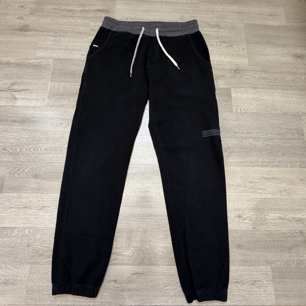 Vuori Balboa Jogger Pants Mens M Black French Terry Sweatpants